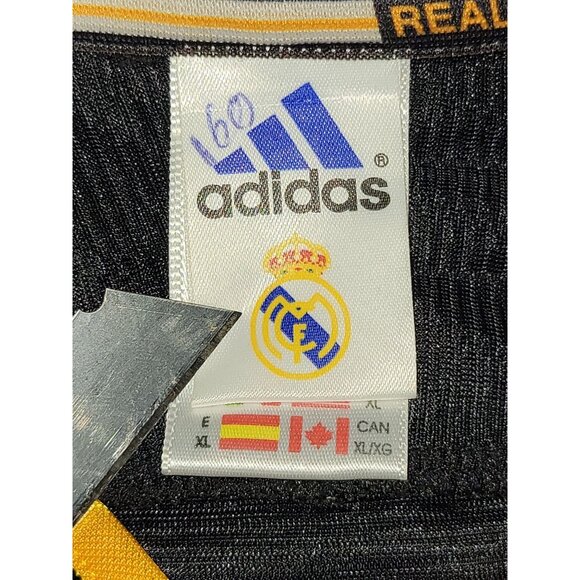 Redondo Real Madrid Black Away UEFA FINAL 1999 2000 Soccer Jersey XL SKU# 627113 - Picture 7 of 10
